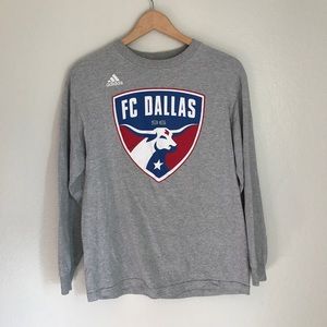 Adidas FC Dallas Grey Long Sleeve Top